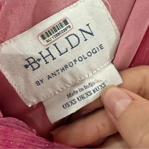 BHLDN Dress Iris One Shoulder Cutout in Pink Floral - Picture 5 of 9